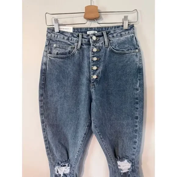 new WEWOREWHAT we wore what medium wash high rise Danielle denim jeans - Picture 11 of 11